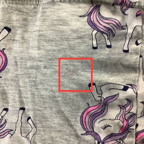 H&M Girls Unicorn Print Leggings Size US 6-8Y Grey Comfy Stretchy Casual Wear - Picture 5 of 10